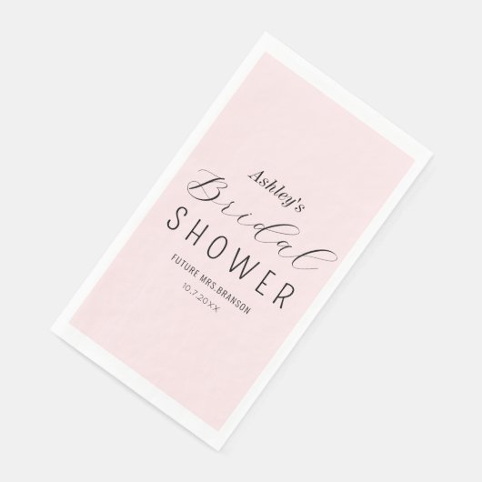 Elegante Roze Bruiloftfeest  Servet (Hoek)