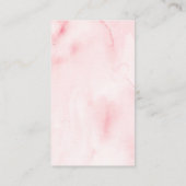 Elegante Roze Bruiloftsfeest Recept Verzoekkaart Informatiekaartje (Achterkant)