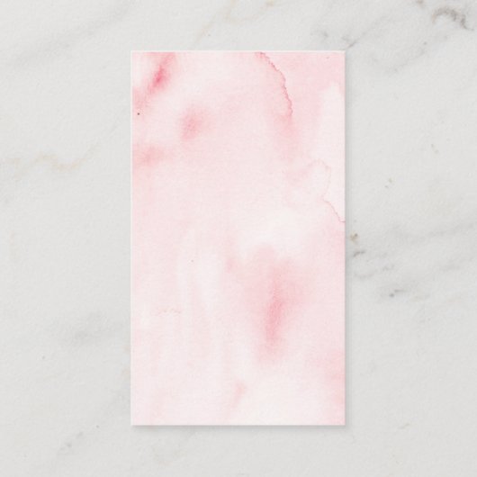 Elegante Roze Bruiloftsfeest Recept Verzoekkaart Informatiekaartje (Achterkant)