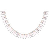 Elegante Roze Bruiloftsfeest  Vlaggetjes (Alle)