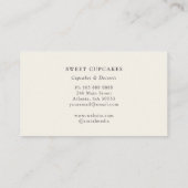 Elegante Roze Cake mixer Bakkerij Visitekaartje (Achterkant)