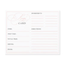 Elegante Roze Calligraphy Bruidsdouche Receptkaart