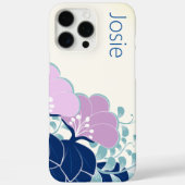 Elegante roze camelia's Naam toevoegen Case-Mate iPhone Case (Achterkant)