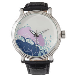 Elegante roze Camellias Horloge