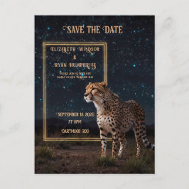 Elegante Roze Cheetah bruiloft uitnodiging foto