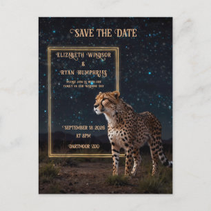 Elegante Roze Cheetah bruiloft uitnodiging foto