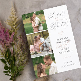 Elegante Roze Chic 3 Foto's Verfijnde Huwelijk