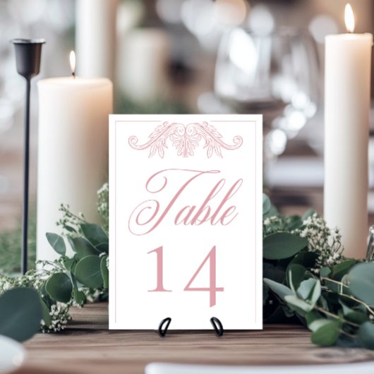 Elegante Roze Chinoiserie Bird Crest Wedding Kaart