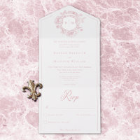 Elegante Roze Chinoiserie Vogel Kuif Trouwjurk