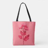 Elegante Roze Chrysanthemum Bloem Tote Bag (Achterkant)