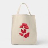 Elegante Roze Chrysanthemum Bloem Tote Bag (Achterkant)