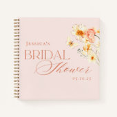 Elegante Roze Citrus Bloemen Vrijgezellenfeest Gas Notitieboek (Voorkant)