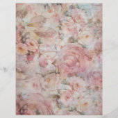 elegante roze collage bloemtypografie flyer (Achterkant)