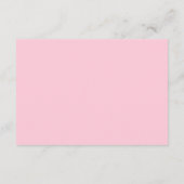 Elegante Roze Coquette Bow Boeken voor Baby Girl Informatiekaartje (Achterkant)
