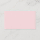 Elegante Roze Coquette Bow Luier Raffle Informatiekaartje (Achterkant)