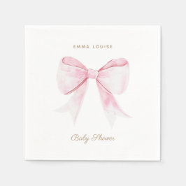 Elegante Roze Coquette Bow Servet