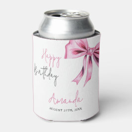 Elegante Roze Coquette Bow Sweet 16 Verjaardag Blikjeskoeler