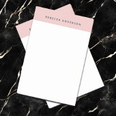 Elegante Roze & Cyaan-Blauwe Moderne Naam Post-it® Notes