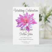 Elegante Roze Daisy roze bloemenroze bloem Kaart (Staand voorkant)