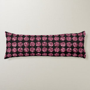 Elegante Roze Diamant Glam Glitter Bedding Lichaamskussen