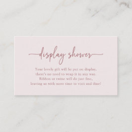 Elegante roze display douche Kaart