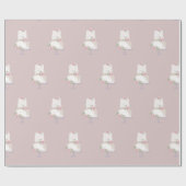 Elegante roze drielaagse cake cadeaupapier (Vlak)