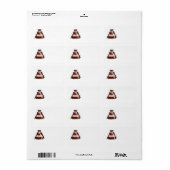 Elegante roze en chocoladetaart etiket (Full Sheet)