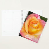 Elegante Roze en Gele Roos Bloemig Planner (Display)