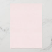 Elegante Roze en Goud Folie Uitnodiging (Achterkant)