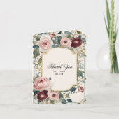 Elegante Roze en Gouden Bloemrijke Victoriaanse Tr Aankondiging (Voorkant)