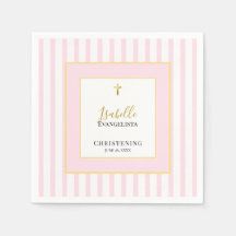Elegante Roze en Gouden Doopfeest