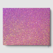 Elegante roze en gouden maskerade Quinceanera Gastenboek (Achterkant)