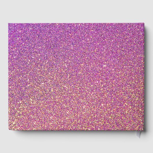 Elegante roze en gouden maskerade Quinceanera Gastenboek (Achterkant)