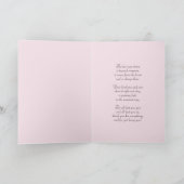 Elegante roze en gouden Moederdag Kaart (Binnen)