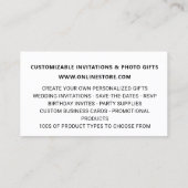 Elegante Roze en Gouden Sparkle Glitter Online Sto Visitekaartje (Achterkant)