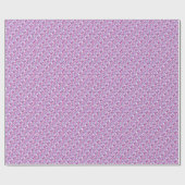 Elegante roze en Paarse bloemen Cadeaupapier (Vlak)