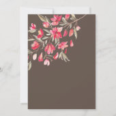 Elegante roze en rode bloemetjes in bloei Baby sho Kaart (Achterkant)