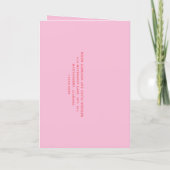 Elegante Roze en Rode Klassieke Bruiloft (Achterkant)