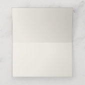 Elegante roze en rode rozen bloemenbruiloft plaatskaartje (Binnenkant ongevouwen)