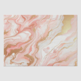 Elegante roze en roze gouden folie marmer tissuepapier