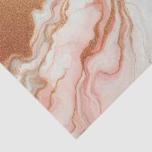 Elegante roze en roze gouden folie marmer tissuepapier (Detail)