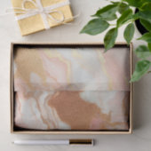 Elegante roze en roze gouden folie marmer tissuepapier (Geschenk)