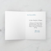 Elegante Roze en Wit Wieg Baby Meisje Doop Kaart (Binnen)