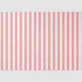 Elegante roze en witte gestreepte patroon tissuepapier (Voorkant)