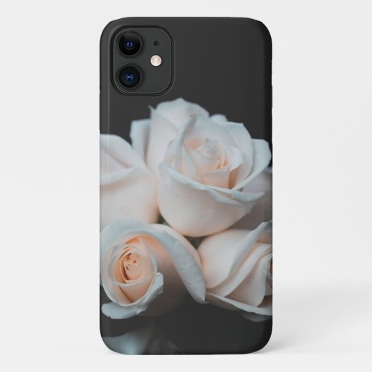 Elegante roze en witte rozen foto Case-Mate iPhone case (Achterkant)