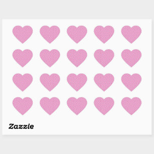 Elegante roze en witte ruit bloem motief hart sticker