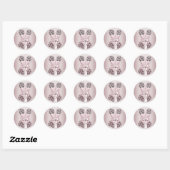 Elegante Roze en Zwarte Corset Stickers (Vel)