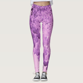 Elegante Roze en Zwarte Limelight Hortensia Leggings