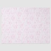 Elegante roze filigraan Minimal Rough Luxe Tissuepapier (Voorkant)