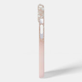 Elegante Roze Flamingo Kroonprinses,Glitter Bokeh Case-Mate iPhone Case (Achterkant / Links)
